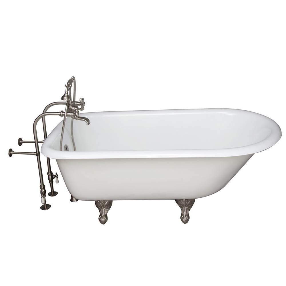 Barclay - Tub Kit 60'' CI Roll Top, Tub Filler, Supplies, Drain-BrNKL