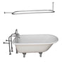 Barclay - Tub Kit 67'' CI Roll Top,Filler ShwrRd, Supplies, Drain-Chrm - Polished Chrome