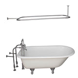 Barclay - Tub Kit 67'' CI Roll Top,Filler ShwrRd, Supplies, Drain-Chrome - Polished Chrome