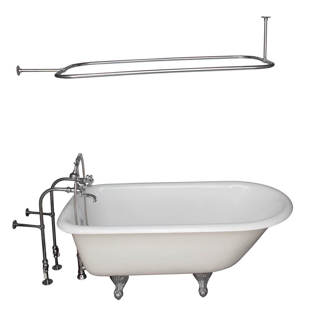 Barclay - Tub Kit 67'' CI Roll Top,Filler ShwrRd, Supplies, Drain-Chrome - Polished Chrome
