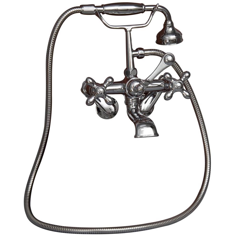 Tub Kit 67'' CI Roll Top,Filler ShwrRd, Supplies, Drain-Chrome