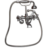 Tub Kit 67'' CI Roll Top,Filler ShwrRd, Supplies, Drain-Chrome