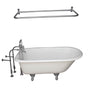 Barclay - Tub Kit 67'' CI Roll Top,Filler ShwrRd, Supplies, Drain-Chrome - Polished Chrome