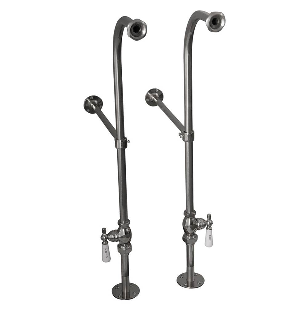 Tub Kit 67'' CI Roll Top,Tub Filler, Supplies, Drain-Chrome