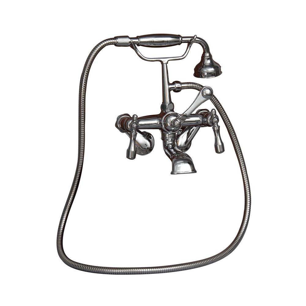 Tub Kit 67'' CI Roll Top, Tub Filler, Supplies, Drain-Chrome