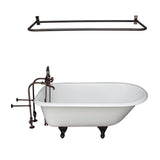 Barclay - Tub Kit 67'' CI Roll Top,Filler ShrRd, Supplies, Drain-ORB - Oil Rubbed Bronze