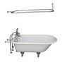Barclay - Tub Kit 67'' CI Roll Top,Filler ShwrRd, Supplies, Drain-BrNkl