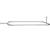 Tub Kit 67'' CI Roll Top,Filler ShwrRd, Supplies, Drain-BrNkl