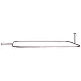 Tub Kit 67'' CI Roll Top,Filler ShwrRd, Supplies, Drain-BrNkl