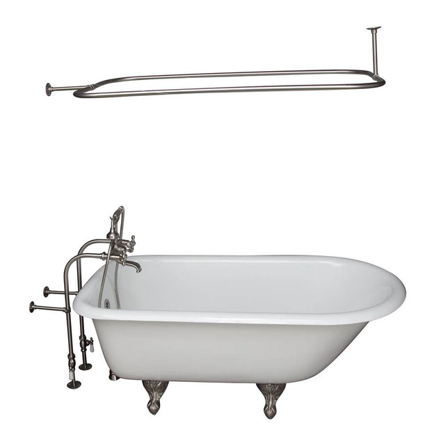 Barclay - Tub Kit 67'' CI Roll Yop,Filler ShwrRd, Supplies, Drain-BrNkl