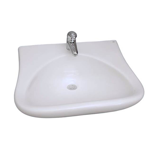 Barclay - Bella Wall Hung Sink, 8'' ws  White - White
