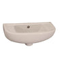 Barclay - Compact Slim Line Basin, 18''  1 hole left - White - White