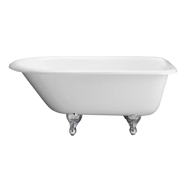 Barclay - Cadmus Cast Iron Roll Top WH, 68'', 7'' Holes, WH Feet - White