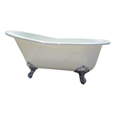 Barclay - Gavin Cast Iron Slipper 54'' 7'' Deck holes,WH, CP Imp Feet - Polished Chrome