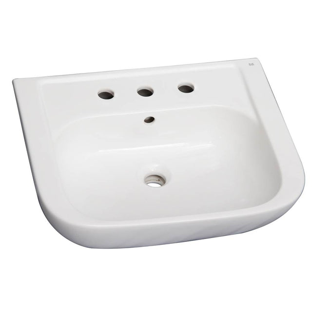 Barclay - Caroline 450 Basin only, White-8'' Widespread - White