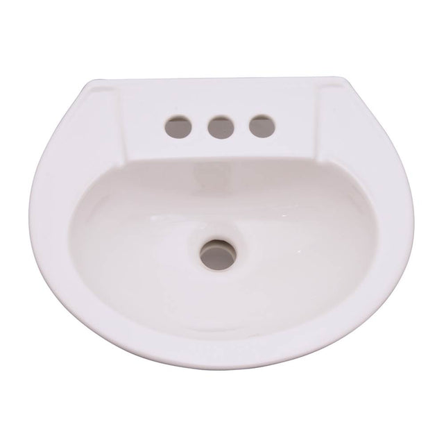 Barclay - Hampshire 450 Basin, 4''cc,  White - White