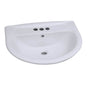 Barclay - Karla 550 Ped Lav Basin 4'' cc, White - White