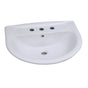 Barclay - Karla 550 Ped Lav Basin 8'' cc, White - White