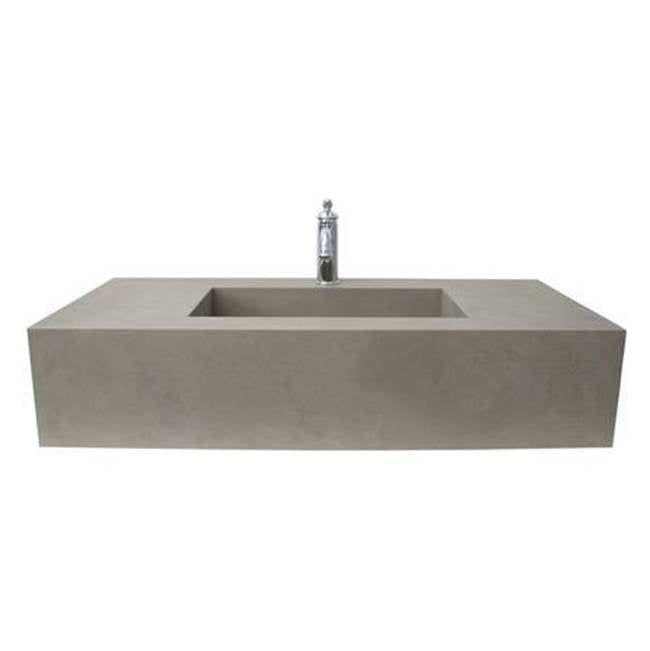 Barclay - Precious 40-5/8'' Porcelain 1- Hole,WallHung,w/Drain CoolGray - Cool Gray