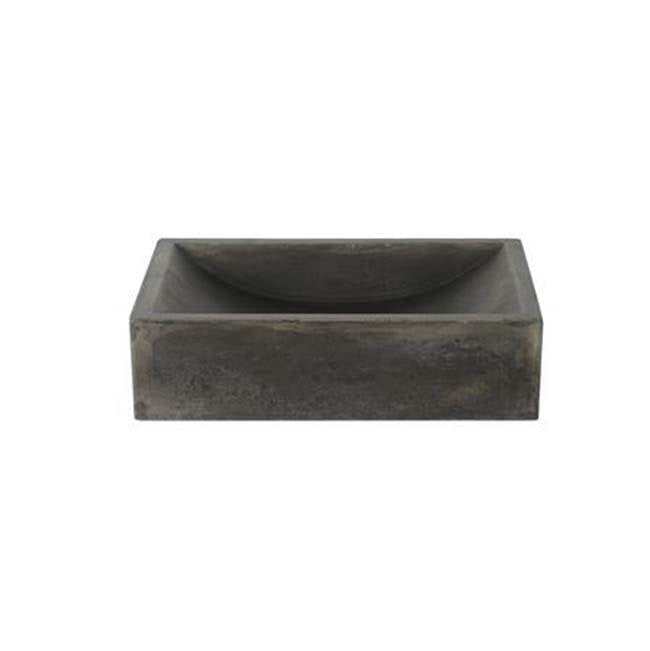 Barclay - Eldon Rect Cement Above Counter Basin,Dusk Gray - Dusk Gray