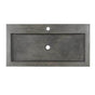 Barclay - Gentry Rect Above Counter w/ 1 Faucet Hole,Dusk Gray - Dusk Gray