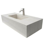 Barclay - Precious 40-5/8'' Porcelain 1- Hole,WallHung,w/Drain TR-Ivory - Travertino Ivory