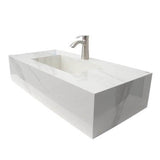 Barclay - Precious 40-5/8'' Porcelain 1- Hole,WallHung,w/Drain Carrara - Carrara