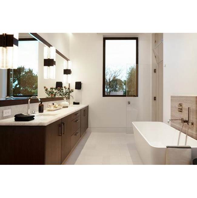Romo 59'' BARstone Rectangular Tub White, No Holes
