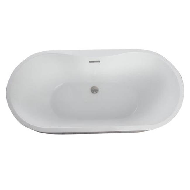 Penney 61'' Freestanding Acryli W/internal drain-OF,BN