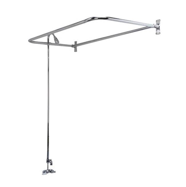 Tub Kit 67'' AC Roll Top, Shwr Unit, Supplies, Drain-Chrome