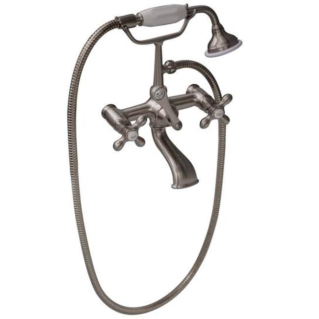 Tub Kit 60'' AC Slipper, Tub Filler, Supplies, Drain-BrNkl