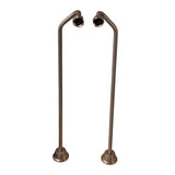 Tub Kit 60'' CI Roll Top, Shwr Unit, Supplies, Drain-Chrome