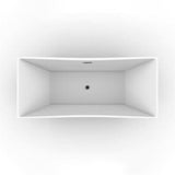 Tanya 71'' Freestanding AC WH Tub,W/Internal Drain & OF BN