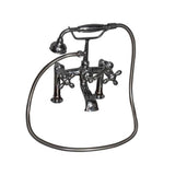 Tub Kit 71'' CI Dbl Slipper, Filler, Supplies, Drain-Chrome