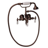 Tub Kit 60'' CI Roll Top, Shwr Unit, Supplies, Drain-Chrome