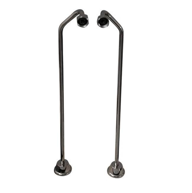 Tub Kit 60'' CI Roll Top, Shwr Unit, Supplies, Drain-Chrome