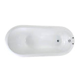 India Cast Iron Slipper WH, 67'', 7'' Holes, BN Feet
