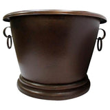 Lilith 66'' Ped Slipper Tub Copper,Mexican Finish IN & EX