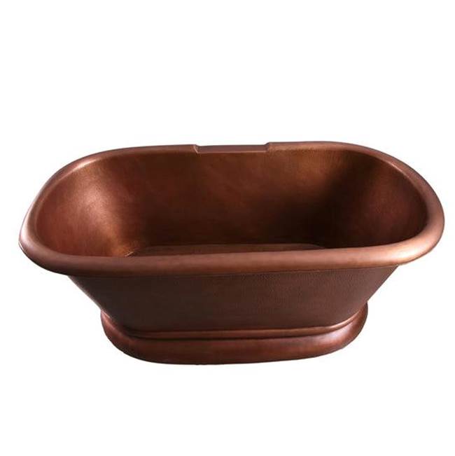 Reedley Copper Dbl Roll w/base 60'', No Holes, Hamm Antique