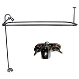 Tub Kit 60'' AC Roll Top, Shwr Unit, Supplies, Drain-Chrome