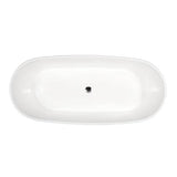Paden 62'' BARstone Freestanding Tub, White Matte