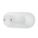 Gareth Cast Iron Slipper, 53'' WH, No Holes, BL Feet