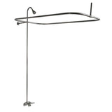 Tub Kit 60'' AC Roll Top, Tub Filler, Supplies, Drain-BrNkl