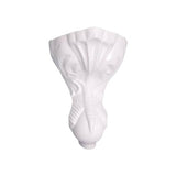 Asia Dbl Acrylic Roll Top WH 67'', 3-3/8'' Holes, BL Feet