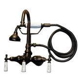 Tub Kit 60'' AC Roll Top, Shwr Unit, Supplies, Drain-BrNkl