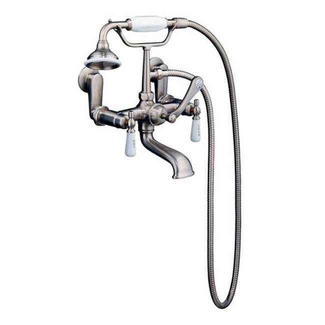 Tub Kit 54'' CI Roll Top, Tub Filler, Supplies, Drain-Chrome