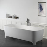 Tristan 71'' BARstone Freestanding Tub, White Matte