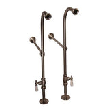 Tub Kit 60'' CI Roll Top, Shwr Rd,Filler,Supplies, Drain-Chrm