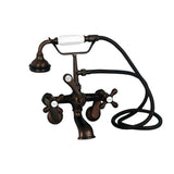 Tub Kit 54'' CI Roll Top, Shwr Rd,Filler,Supplies, Drain-Chrm