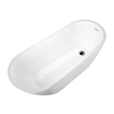 Nottingham Acrylic Slipper 66'' WH, w/Internal Drain Pipe, BN